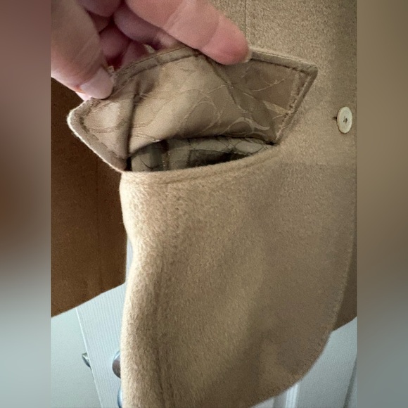 Brooks Brothers camel hair blazer tan 2 button pocket front jacket size 2 - Picture 6 of 16